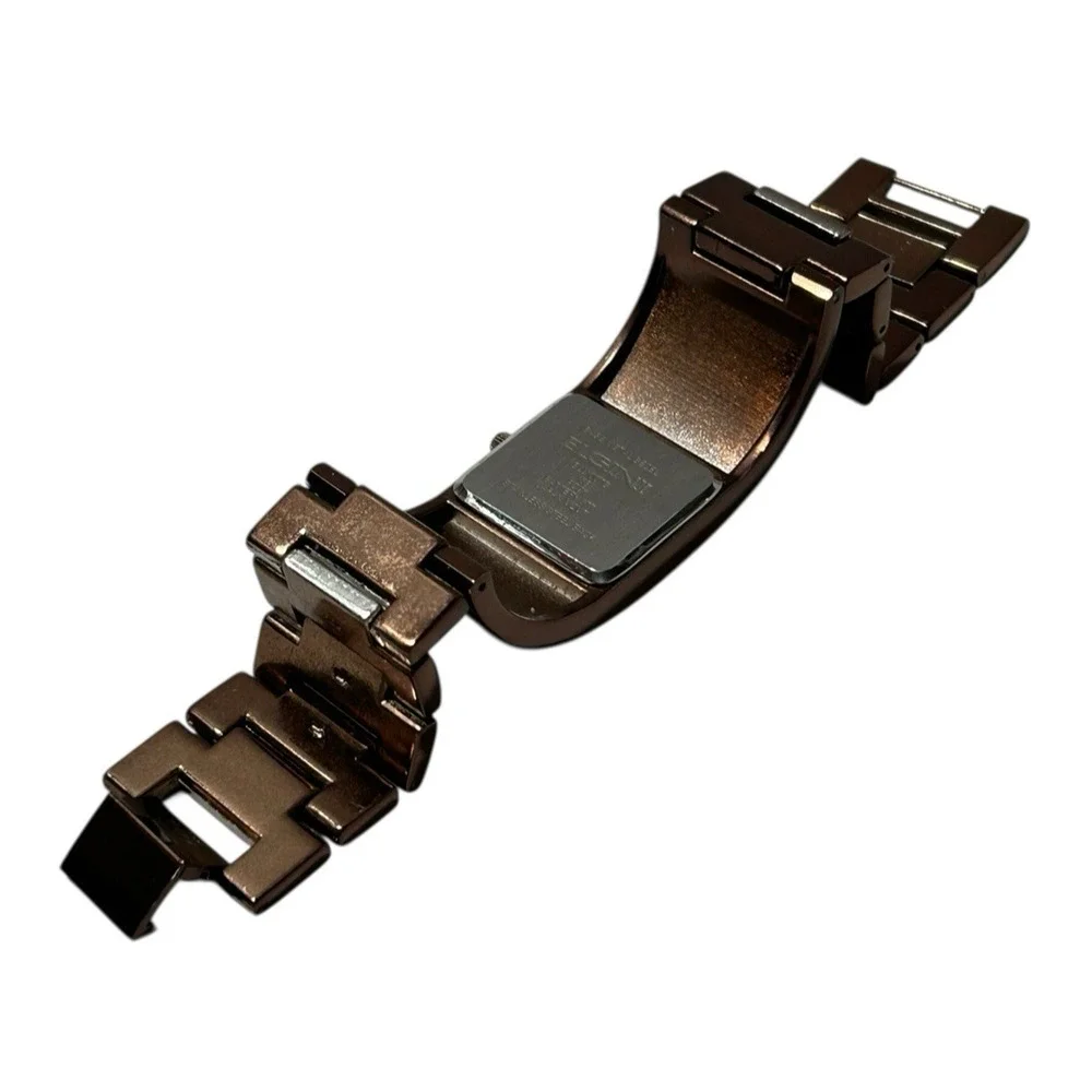 Elgin II Womens Watch Metallic Brown Crystal Bracelet EL1007B Need Battery 6.75